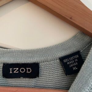 IZOD Men’s Knit Sweater Light Blue/Gray XL